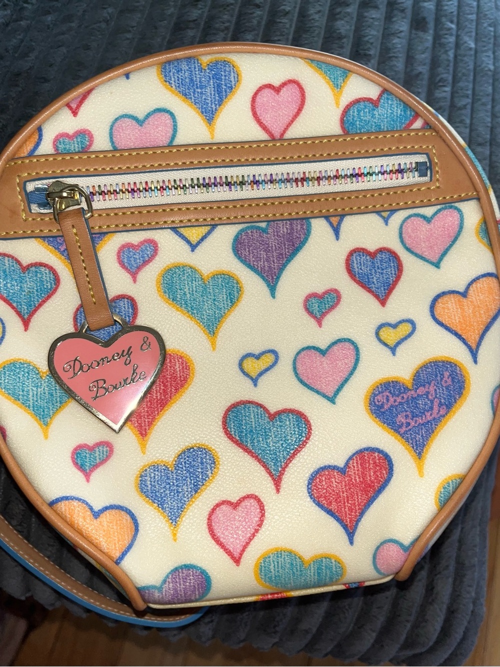 Dooney & Bourke doodle hearts backpack